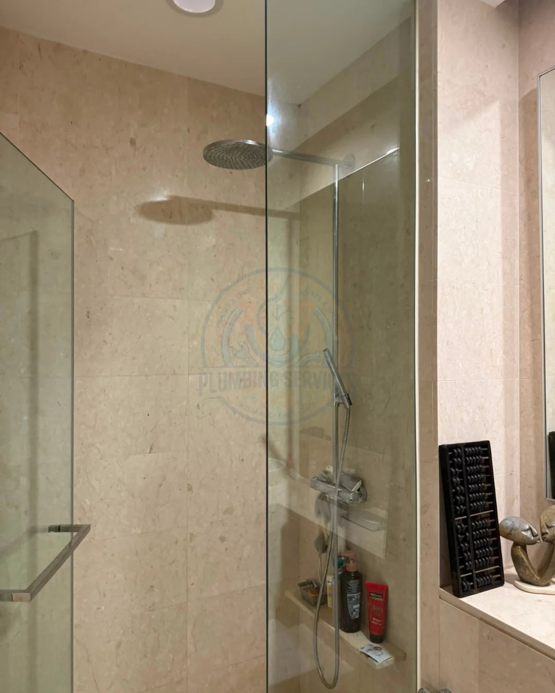 Professional plumbing pipe installation project