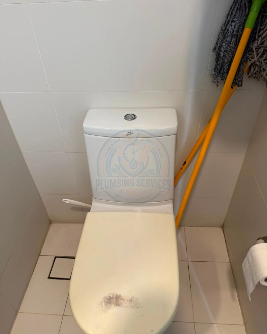 Bathroom plumbing repair and installation project